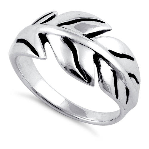 Sterling Silver Leaf Ring