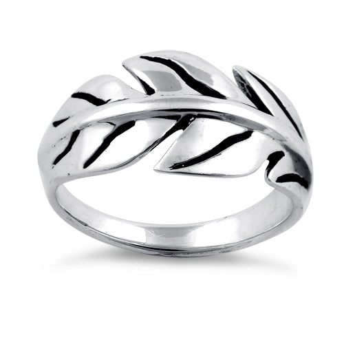 Sterling Silver Leaf Ring
