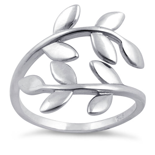 Sterling Silver Leaves Ring