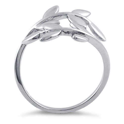 Sterling Silver Leaves Ring