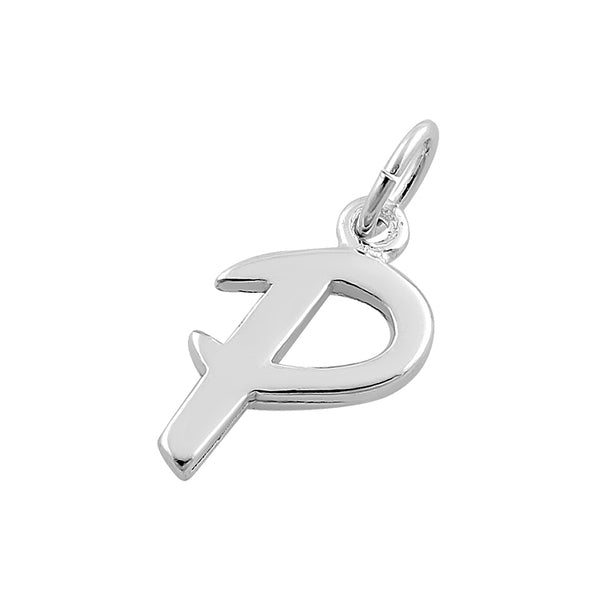 Sterling Silver Letter P Pendant