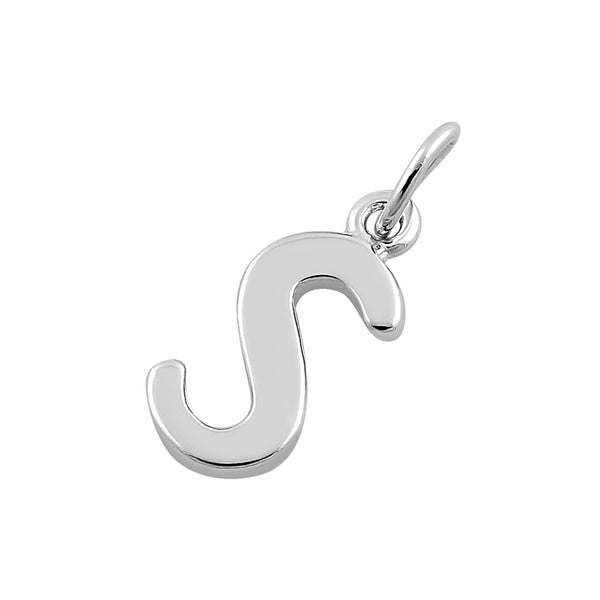 Sterling Silver Letter S Pendant