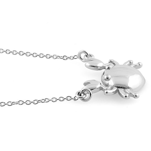 Sterling Silver Cancer Zodiac Sign Necklace