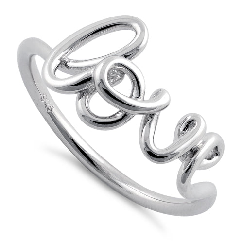 Sterling Silver Love Ring