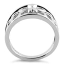 Sterling Silver Lover's Heart Reflection Ring