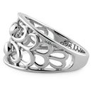 Sterling Silver Lover's Heart Reflection Ring