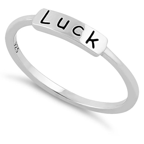 Sterling Silver "Luck" Ring