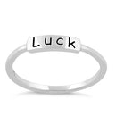 Sterling Silver "Luck" Ring