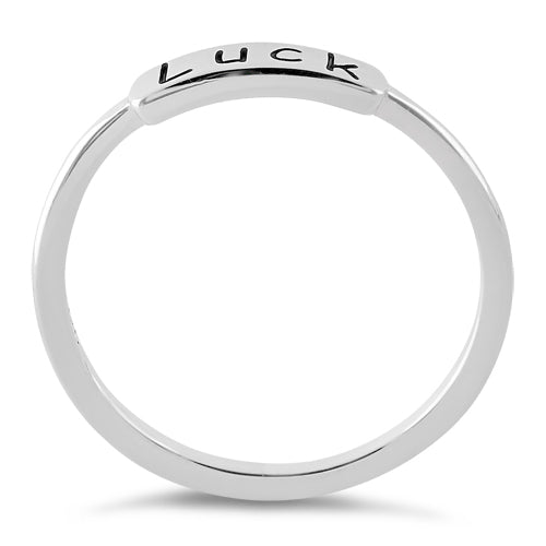 Sterling Silver "Luck" Ring