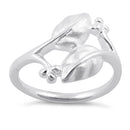 Sterling Silver Magnolia Leaf Branch Ring