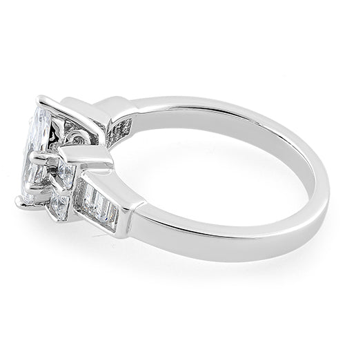 Sterling Silver Marquise CZ Ring