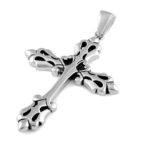 Sterling Silver Medieval Cross Pendant