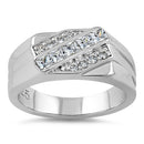 Sterling Silver Men's CZ Rings