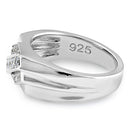 Sterling Silver Men's CZ Rings