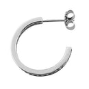 Sterling Silver Modern Clear CZ Earrings