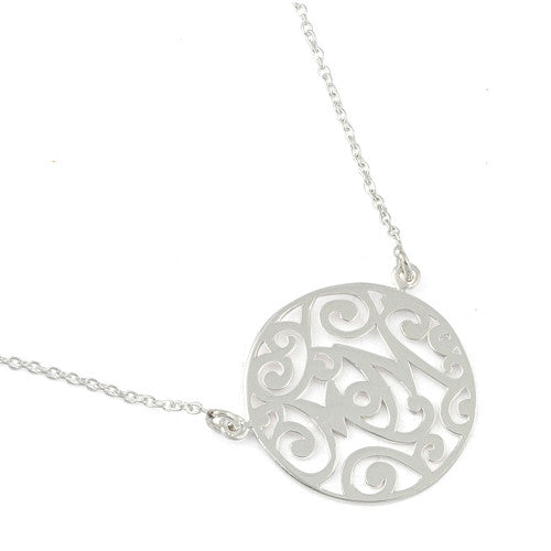 Sterling Silver "Mom" Necklace