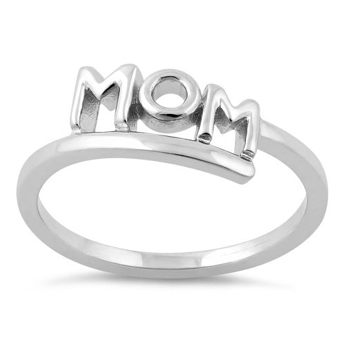 Sterling Silver Mom Ring