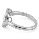 Sterling Silver Mother and Child Heart Ring
