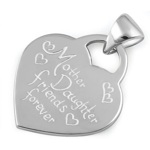 Sterling Silver "Mother Daughter Friends Forever" Pendant