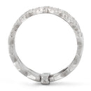 Sterling Silver Movable Zig Zag CZ Ring