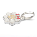 Sterling Silver Multi Color Enamel Smiley Sun Small Charm