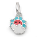 Sterling Silver Multi Color Enamel Sunshine Small Charm