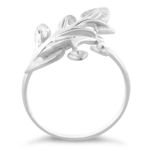 Sterling Silver Multiple Leaves Ring