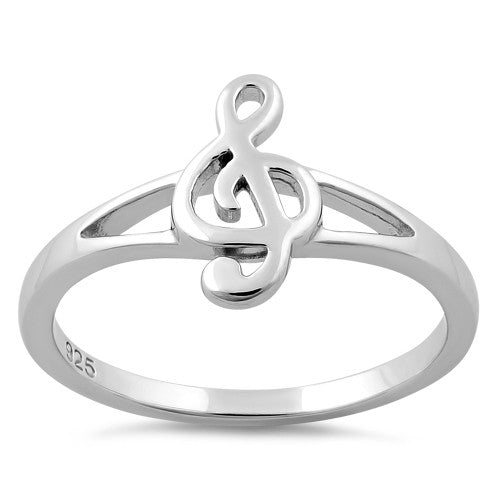 Sterling Silver Musical Note Ring