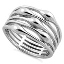 Sterling Silver Mutli-Row Statement Ring