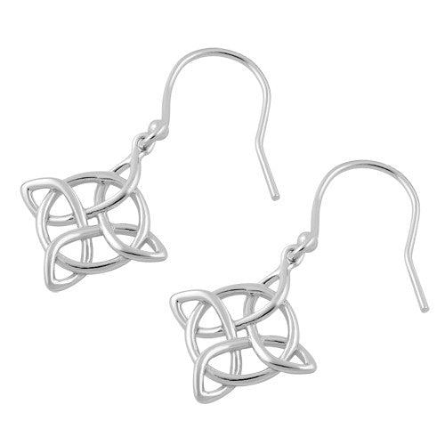 Sterling Silver Mystic Protection Hook Earrings