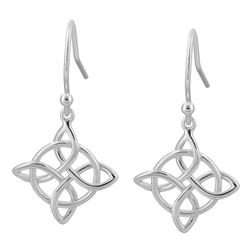 Sterling Silver Mystic Protection Hook Earrings