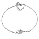 Sterling Silver Om Bracelet