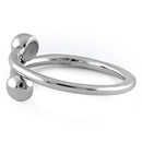 Sterling Silver Opposites Attract Ring