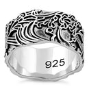 Sterling Silver Oriental Fashion Ring