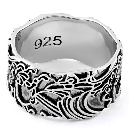 Sterling Silver Oriental Fashion Ring
