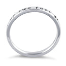 Sterling Silver "Our Family Just Grew By Two Feet" Ring