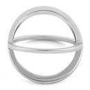 Sterling Silver Overlapping X Ring