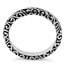 Sterling Silver Oxidized Bali Band Ring