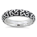 Sterling Silver Oxidized Celtic Ring