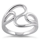 Sterling Silver Wavy Ring