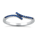 Sterling Silver Blue CZ Ring
