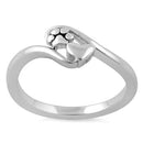 Sterling Silver Paw & Heart Ring