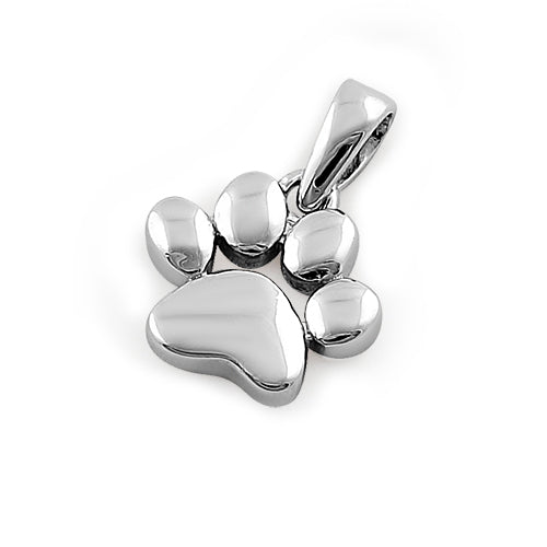 Sterling Silver Paw Pendant