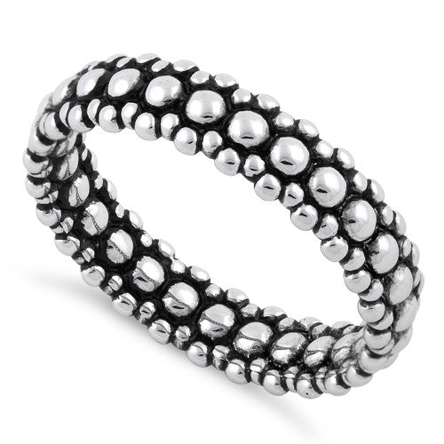 Sterling Silver Pebbles Stackable Ring