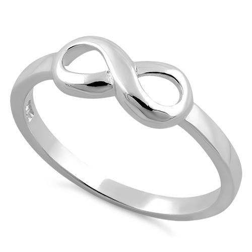 Sterling Silver Plain Infinity Ring