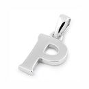 Sterling Silver Plain Letter P Pendant