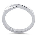 Sterling Silver Plain Twist Ring