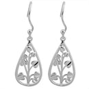 Sterling Silver Plant Leaves Earrings
