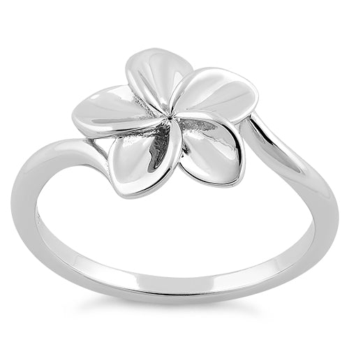 Sterling Silver Plumeria Ring