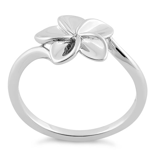 Sterling Silver Plumeria Ring